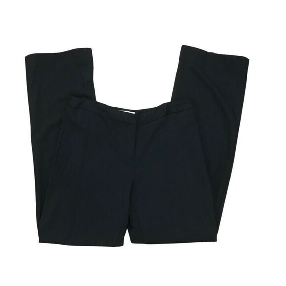 Santorelli Made in Italy Women's Black Straight-Leg Trousers Pants Size 12 - Picture 1 of 5